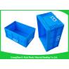 China 55L Supermarket Transport collapsible plastic storage bins / folding storage crates wholesale