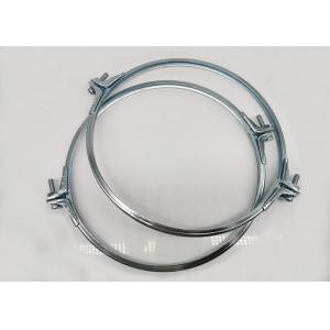 China Carbon Steel 300mm Galvanized Pipe Clamp Quick Pull Ring supplier