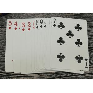 China Custom Printed Poker Playing Cards , Linen Finish Matte Poker Games Cards supplier