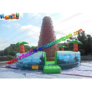 China Customized Inflatable Climbing Wall , inflatable rock wall With Jungle supplier