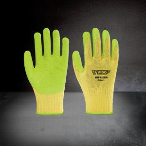 China Wear Oil Resistant 10inch Latex Gloves，Coated material is made of high quality latex dipped uniformly supplier