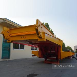 3 Axle 4 Axle Folding Goose Neck Low Bed Trailer with 80 ton 100 ton Capacity
