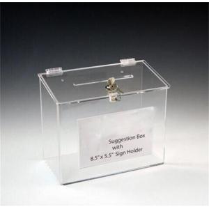 China acrylic donation money box with business card holder supplier