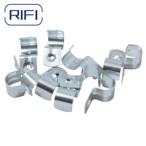 China Correa para conducto EMT con certificación UL, correa de dos orificios para aplicación en pared en sistema de conducto EMT wholesale