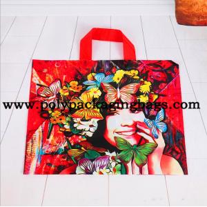 China Multi - Color Printing Die Cut Handle Plastic Shopping Bag wholesale