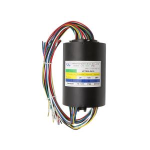 China resbalón rotatorio Ring Electrical Connector de la aleación de aluminio 15A 38.1m m 24 circuitos supplier