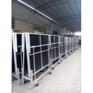 China 1.22*2.4M High 0.4-0.6 Or 0.6-1.0m Aluminum Folding Stage With Wheels supplier