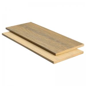 Dark Teak HDPE WPC Wood Composite Decking Trim 2.2m Fire Rated Boards