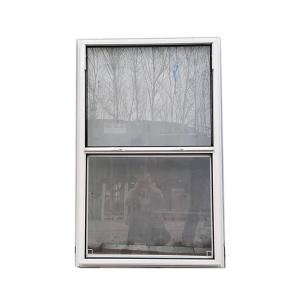 China White Vinyl 48x48 Single Hung Window With Net Screen supplier