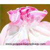 China Gravure Printing Double Layer 0.08mm LDPE CPE Drawstring Gift Bag wholesale