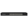 China 24 puertos de red 48V Active PoE Switch 450W AF/AT estándar con 2 puertos Ethernet de enlace ascendente RJ45 wholesale