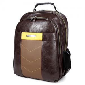 Fashion Travelling Retro Leather Backpack PU Leather Material For Men Women