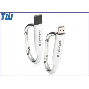 Outdoor Safety 32GB USB Flash Disk Durable Metal Carabiner with Cap