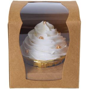 China Single Clear Wedding Cupcake Disposable Cardboard Cake Boxes supplier