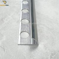 China Height 12.7mm×2500mm Tile Edge Profile Aluminium Round Shape Tile Trim on sale