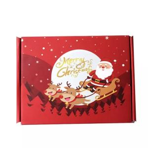 Advent Calendar Christmas Cardboard Gift Boxes Embossing Printing