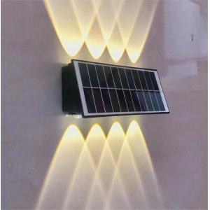 100lm UP Down Solar Outside Wall Lights Wall Mounting Colorful With Lithium Battery