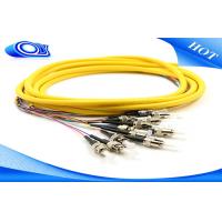 ST Fiber Optic Pigtail 3 Meters Jacketed 12Pk SM Yellow Jacketed For Multimedia