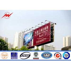 Multi Color Roadside Outdoor Billboard Advertising , Steel Structure Billboard