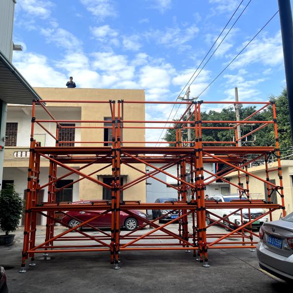 Torre de andamios móviles de fibra de vidrio antioxidante Capacidad de carga de 200 kg/m2