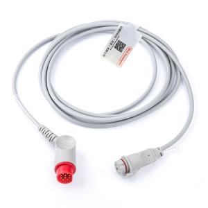 SFDA Durable Pressure Transducer Cable , Medical IBP Blood Pressure Cable