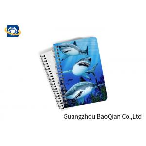 China Decorative 3D Flip Effect Lenticular Notebook For Shark A1 / A2 / A3 Custom Size supplier