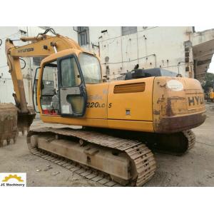 China 22 Ton Used Hyundai Excavator R220LC-5 , 2nd Hand Diggers With 1M3 Bucket supplier
