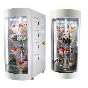 China High End Fresh Flower Vending Machine Cold Rolled Steel With LCD Touch Screen supplier