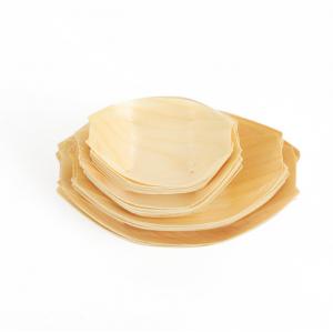5inch Pine Wood Disposable Serving Cone Sushi Boat Serving Tray