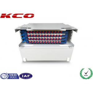 China SC FC ST Steel Fiber Optic Distribution Box Unit ODF Rack Mounting 12 24 48 72 96 144 Cores supplier
