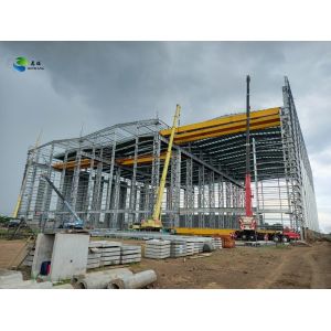 China Entrepôt de structure en acier construit sur mesure pour les normes de charge éolienne avec une conception hautement imperméable on sale