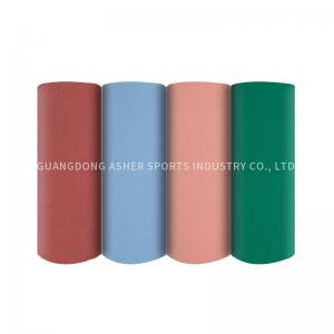 Shock Absorbing PVC Sports Flooring Interlocking Non toxic Tiles Type