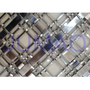 Silver Wire Mesh Grille Inserts For Cabinets , Luxury Yachts Decorative Metal Mesh