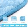 China Summer Cooling Latex Pet Mat PVC and Nylon Cat and Dog Sleeping Bed with Ice Silk Cool Feature Animal Pattern Pet Supplies wholesale