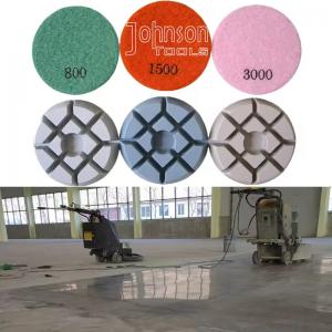 Abrasive Tools 3" Diamond Concrete Polishing Pads Wet Diamond Disc For Polish Concrete Floor