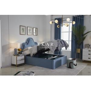 wholesale factory price bedroom solid wood furniture set double bed design