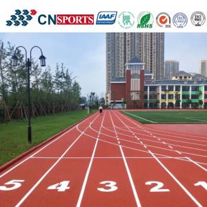 China Polyurethane Permeable Athletic Jogging Rubber Running Track 13mm supplier