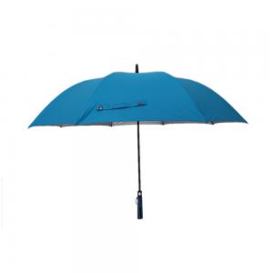 Blue Windproof Golf Umbrellas , Extra Large Rain Umbrella 190T Pongee Fabric