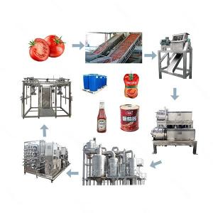 China Industrial Automatic Tomato Ketchup Making Machine 500T/D With Water Recycle System supplier