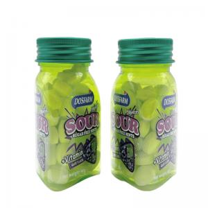 Low Carbohydrate Content Sugar Free Sour Mint Candy Small Size Room Temperature Storage