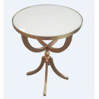 China White Quartz Top Small Round Coffee Table Pedestal End Table Dia 18*24 on sale