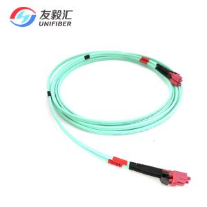 China LC To LC Duplex 3.0mm 10G OM3 Fiber Optical Patch Cord supplier