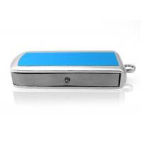 China Keychain Type Blue Metal Usb Flash Drive Compatible 3.0 Interface on sale