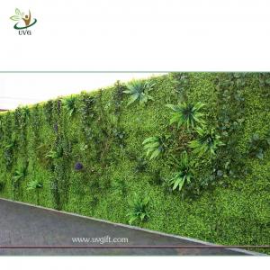 China UVG green leaf artificial grass wall with high imitation plants for outdoor decoration GRW01 supplier