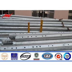 3mm Thickness NGCP Galvanized Steel Pole Yard Light Pole For Electricity Distribution