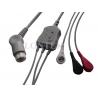 3Ld Philips ECG Cable for Patient Monitor , IEC / AHA / Clip