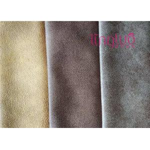 Tissu luxueux de bronzage texturisé Grey Suede Sofa Cover de technologie