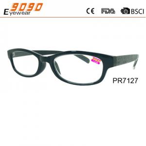 China Fashionable reading glasses with plastic frame ,suitable for women and men supplier