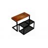 Practical Wood Mobile Nesting Display Tables Space Saving For Shopping Mall