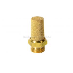 China Brass Pneumatic Silencer , M5 - 2 Air Muffler For Pneumatic Valve supplier